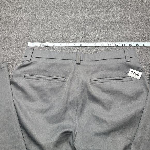 Haggar H26 Pants Mens 30x32 Gray Dress Slacks Polyester Flat Front Classic - Picture 8 of 9